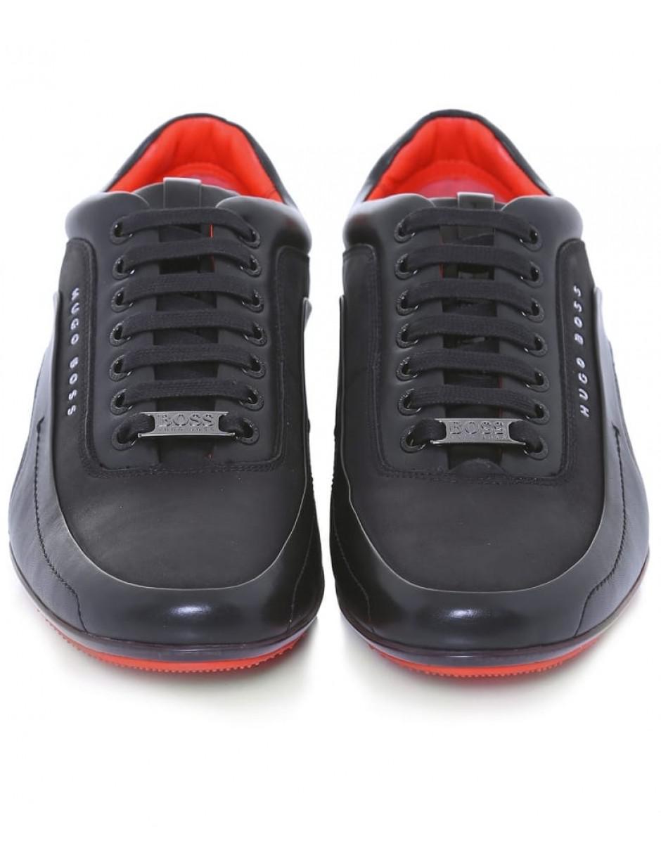 boss hugo boss hb racing trainers black
