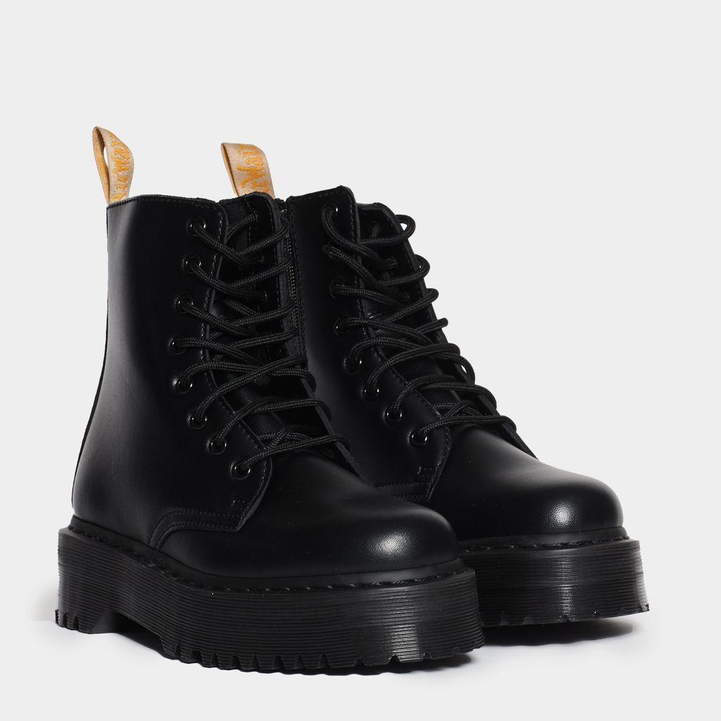 Dr. Martens Polacco 8 Buchi Vegan Suola Platform in Black | Lyst