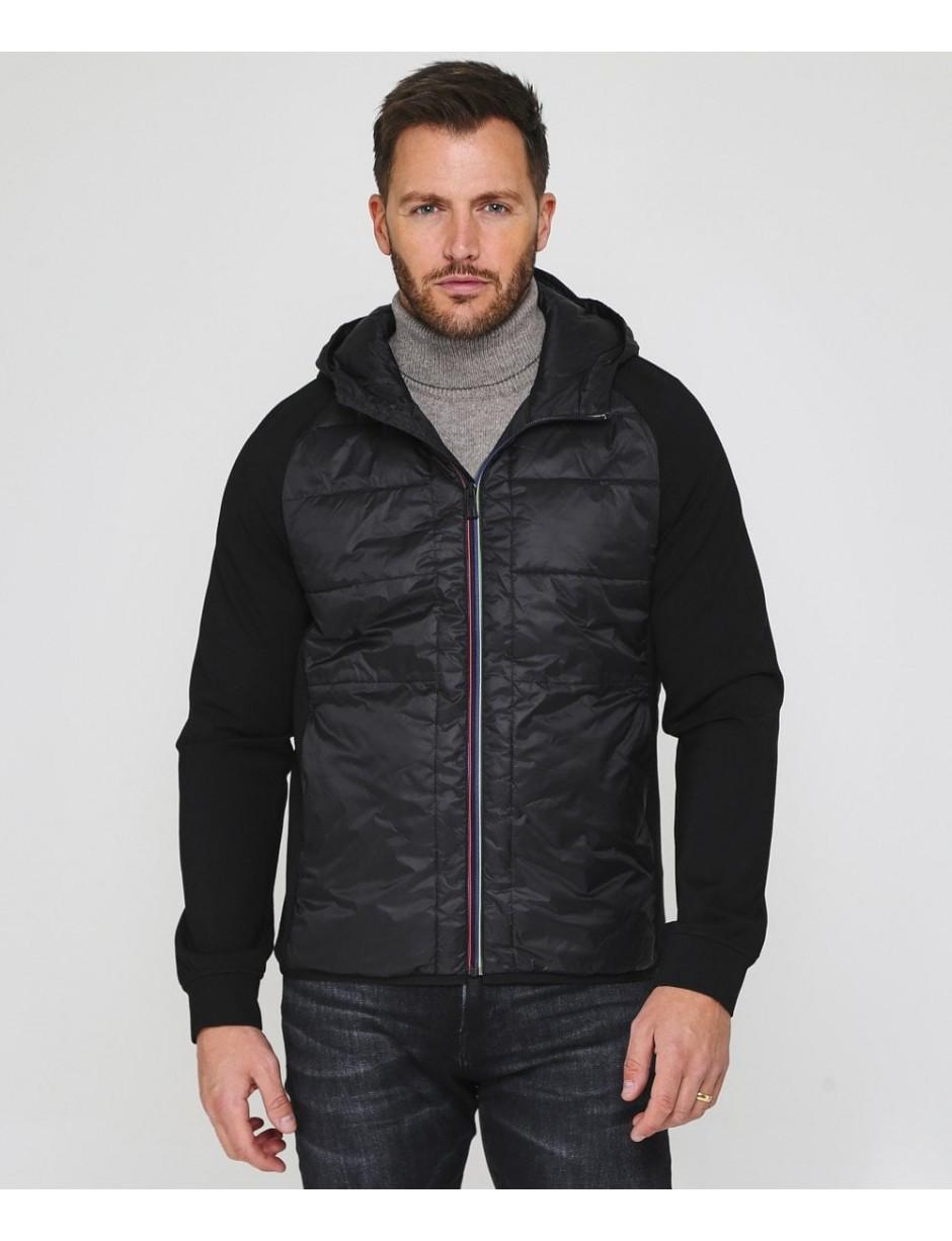 Paul Smith Mixed Media Hooded Jacket in 