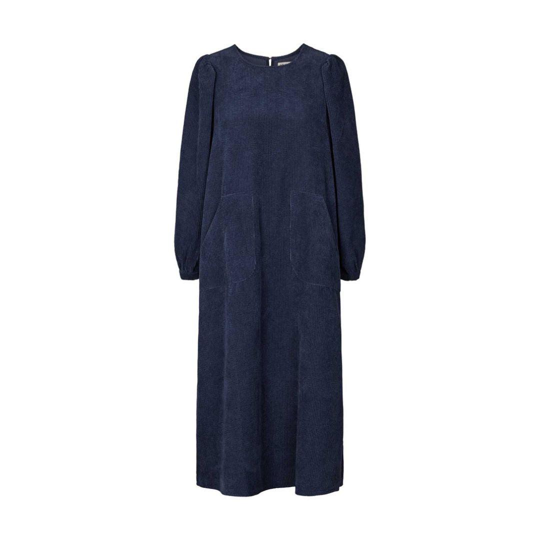 Lolly's Laundry Lucas Dress Dark Cord in Blue | Lyst