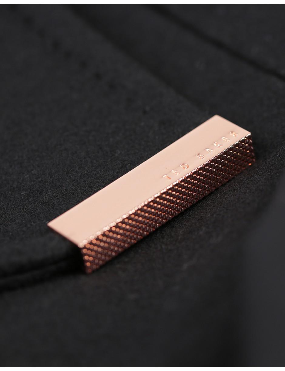 sandral long wool wrap coat