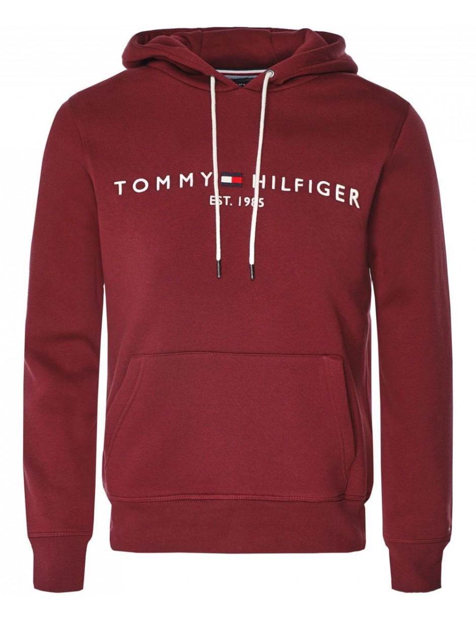 tommy hilfiger jersey logo hoodie