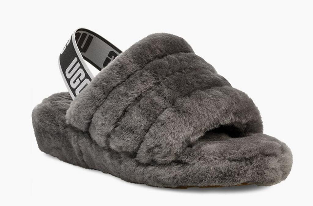 ugg fluff yeah slide grey