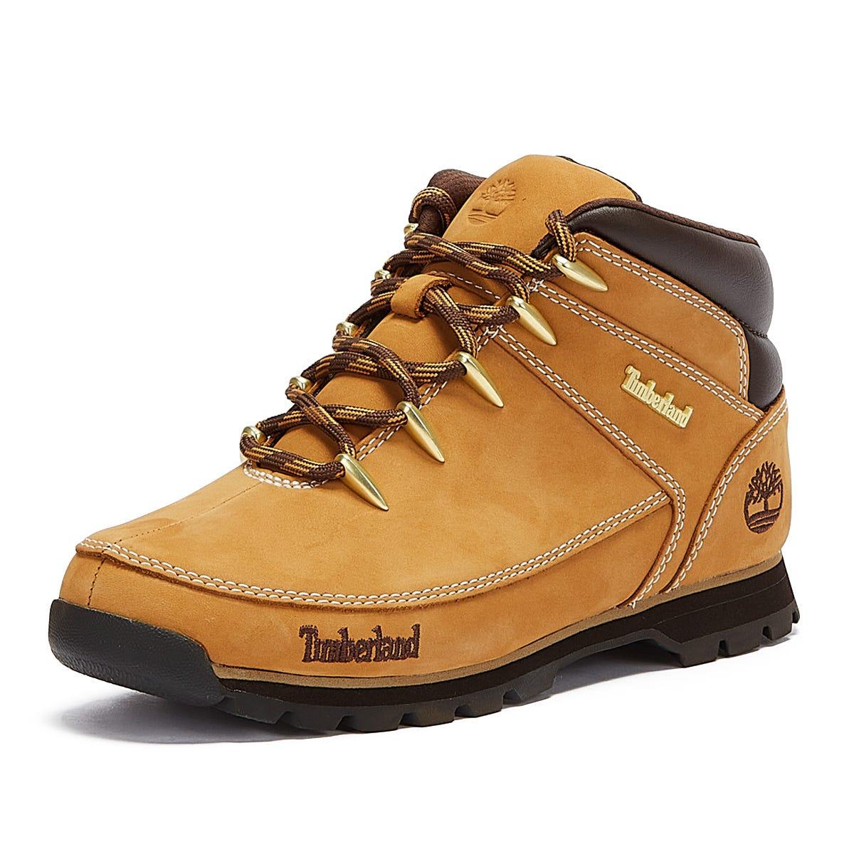 Timberland Wheat Euro Sprint Hiker Boots in Yellow for Men | Lyst