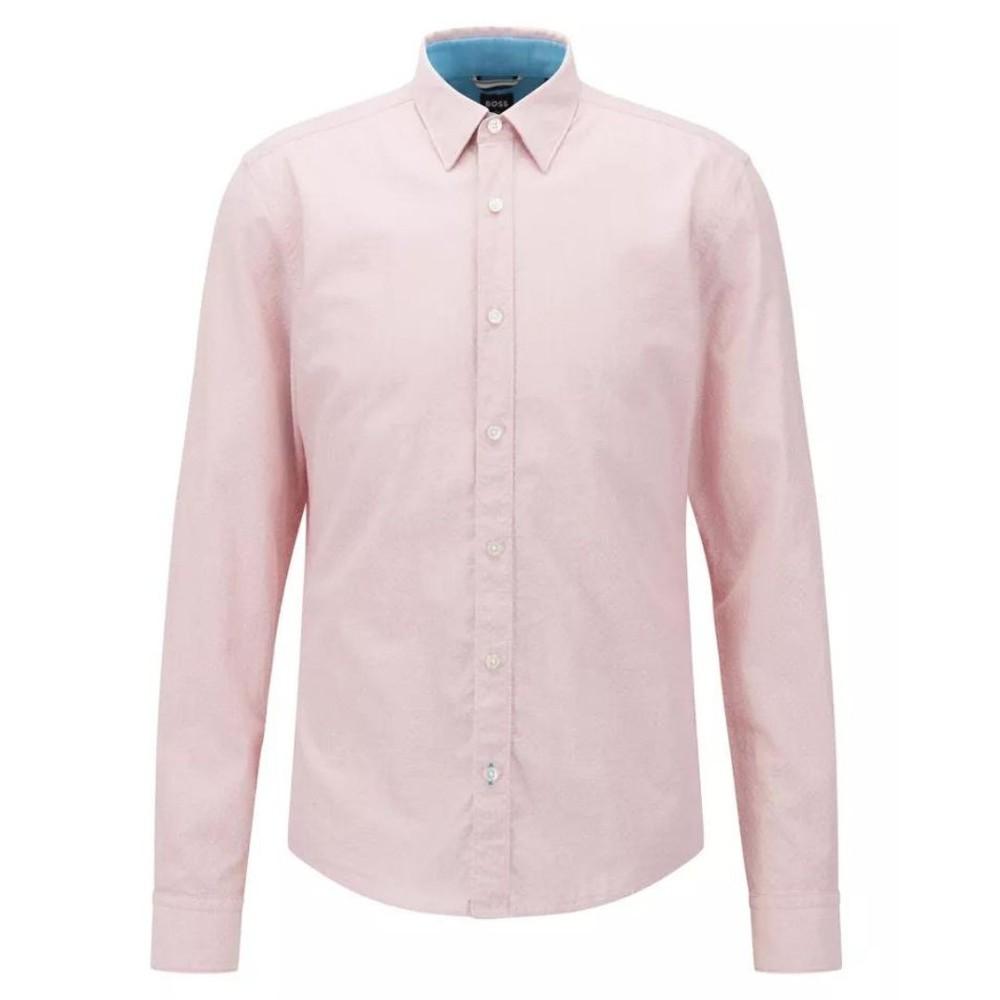 BOSS by HUGO BOSS Reid_ 24 Slim Fit Shirt in Pink for Men | Lyst