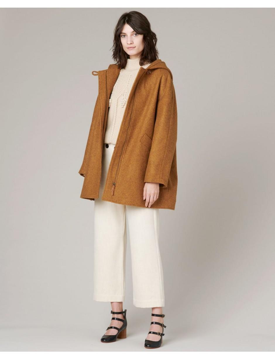 Sessun Wool Sessun Lison Coat In Maple in Brown - Lyst