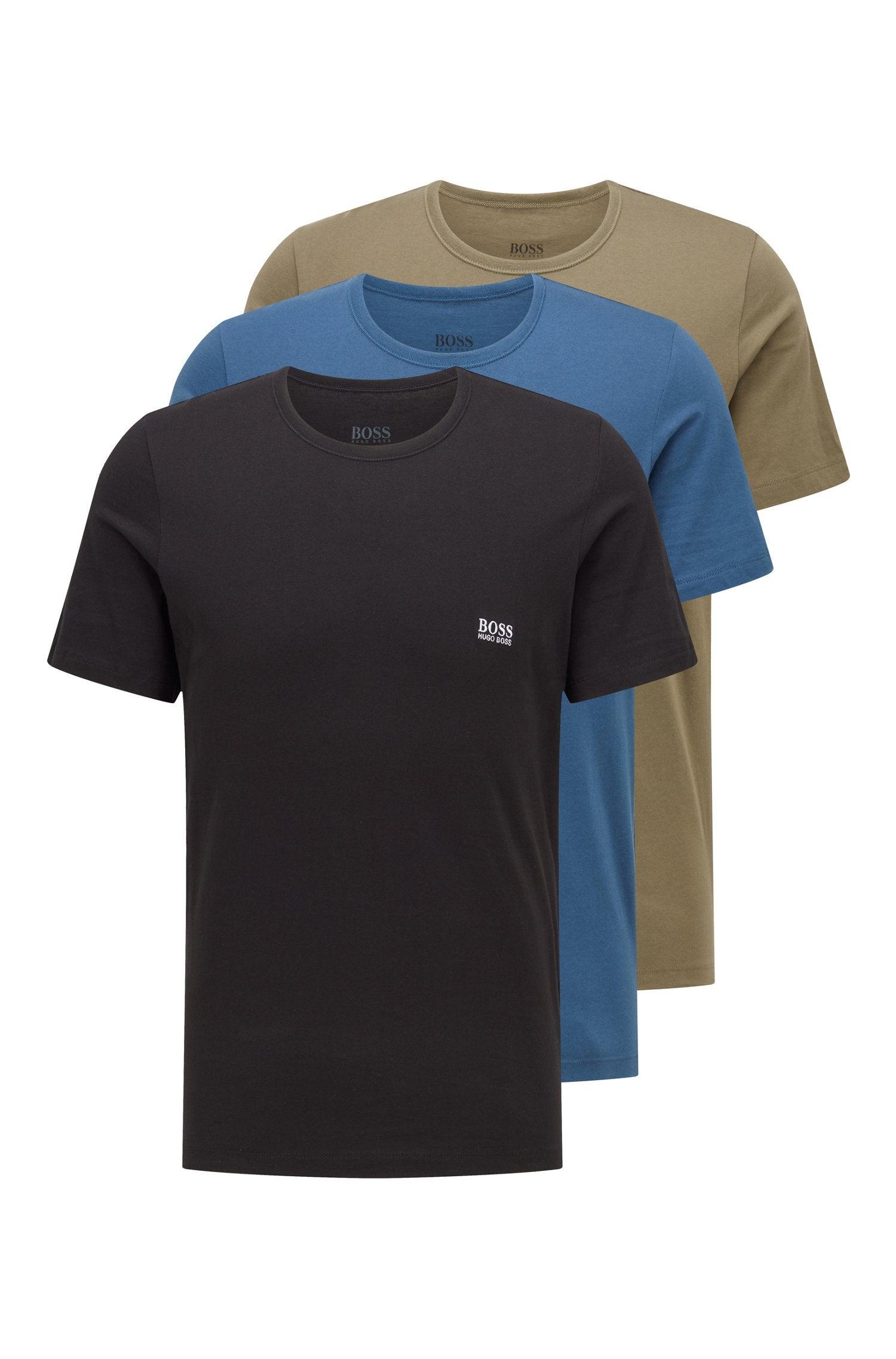 BOSS Multi-Coloured Three-Pack Crew Neck T-Shirt 