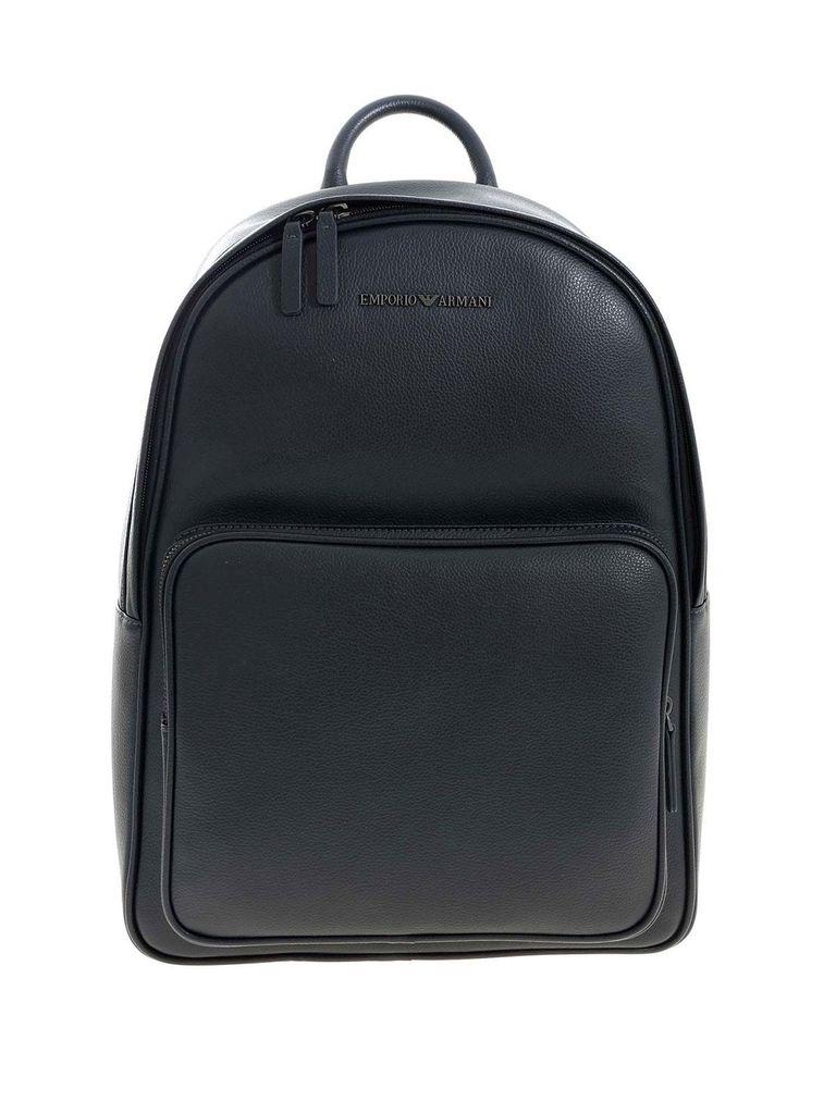 armani backpack leather