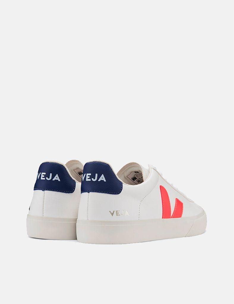 Veja Womens Campo Trainers (chrome Free Leather) - White/orange-fluo/cobalt  for Men | Lyst
