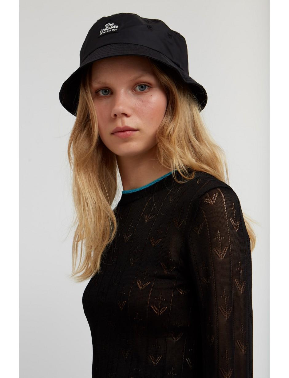 wood wood bucket hat logo
