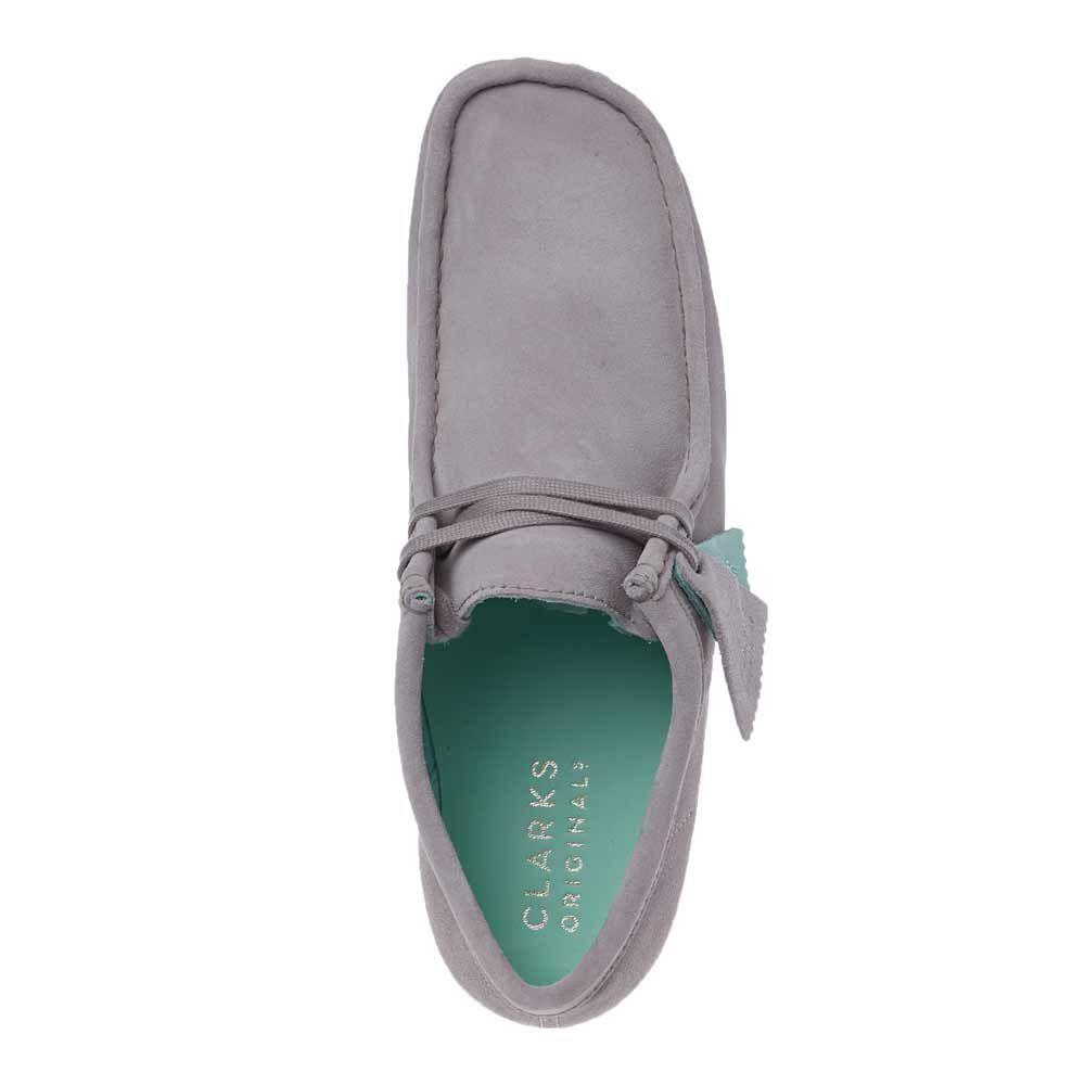 Clarks Wallabee Shoes Grey Combi in Gray for Men Lyst