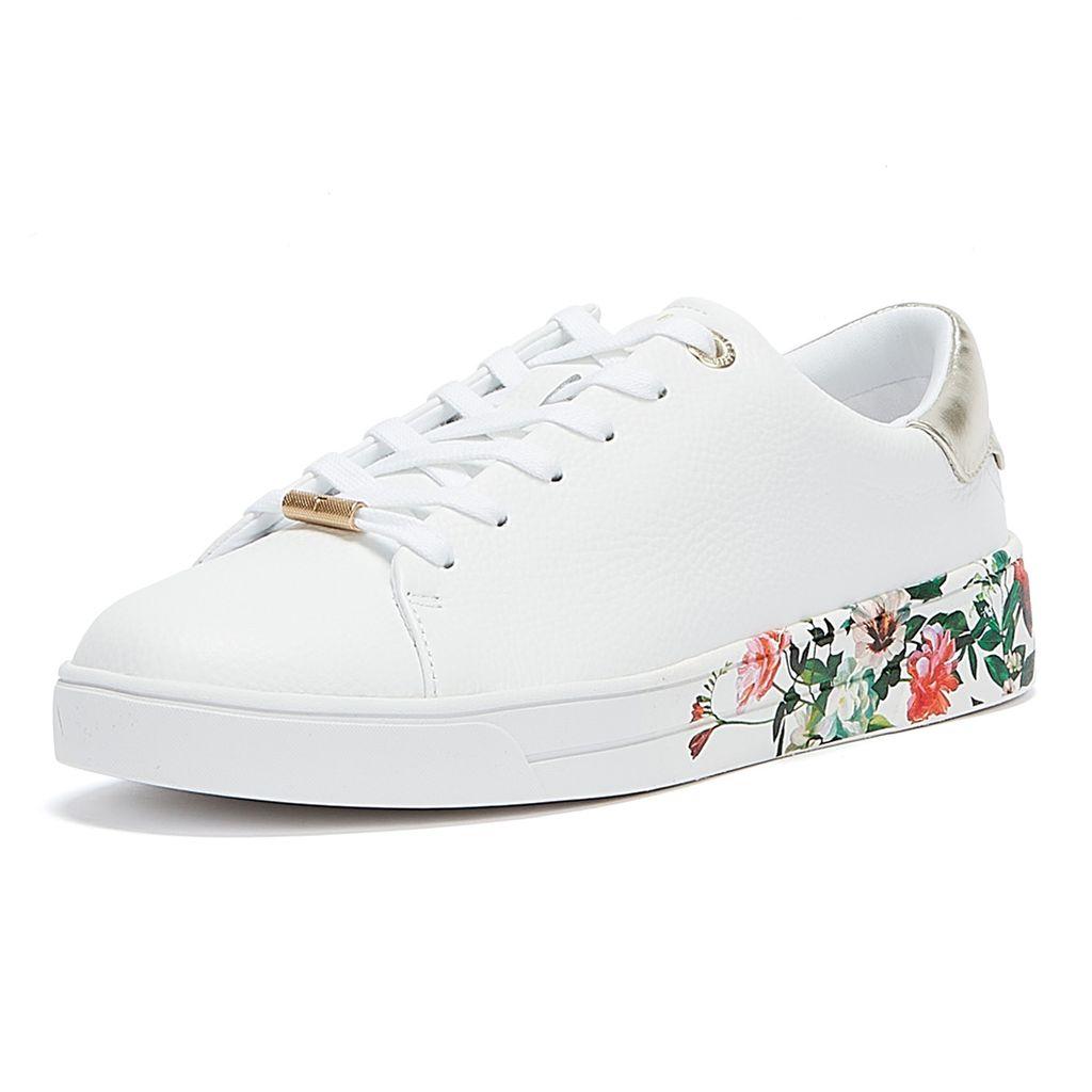 Ted Baker Leather Hayides Trainers in White | Lyst