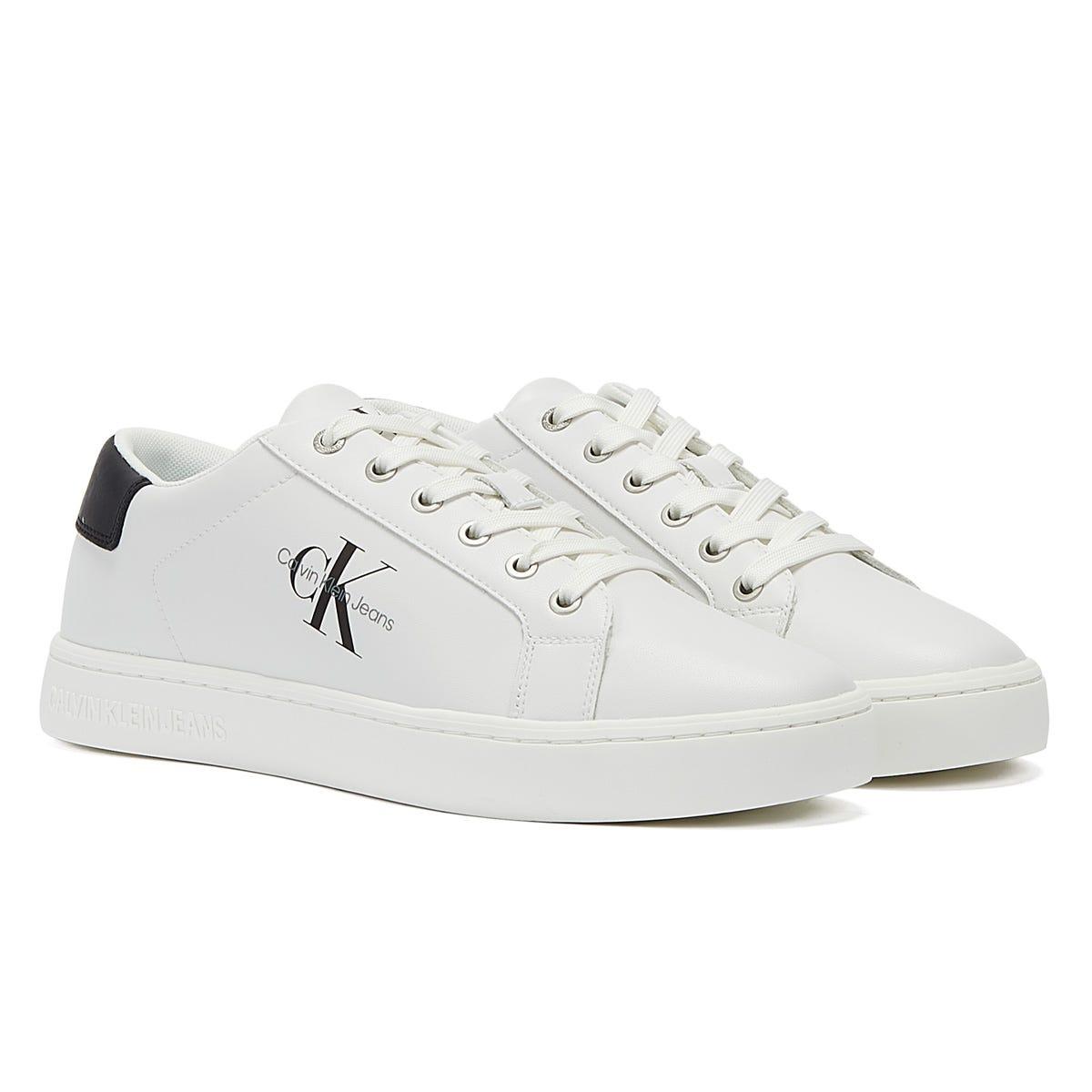 Calvin Klein Classic Cupsole Lace Up Low Trainers in White for Men | Lyst