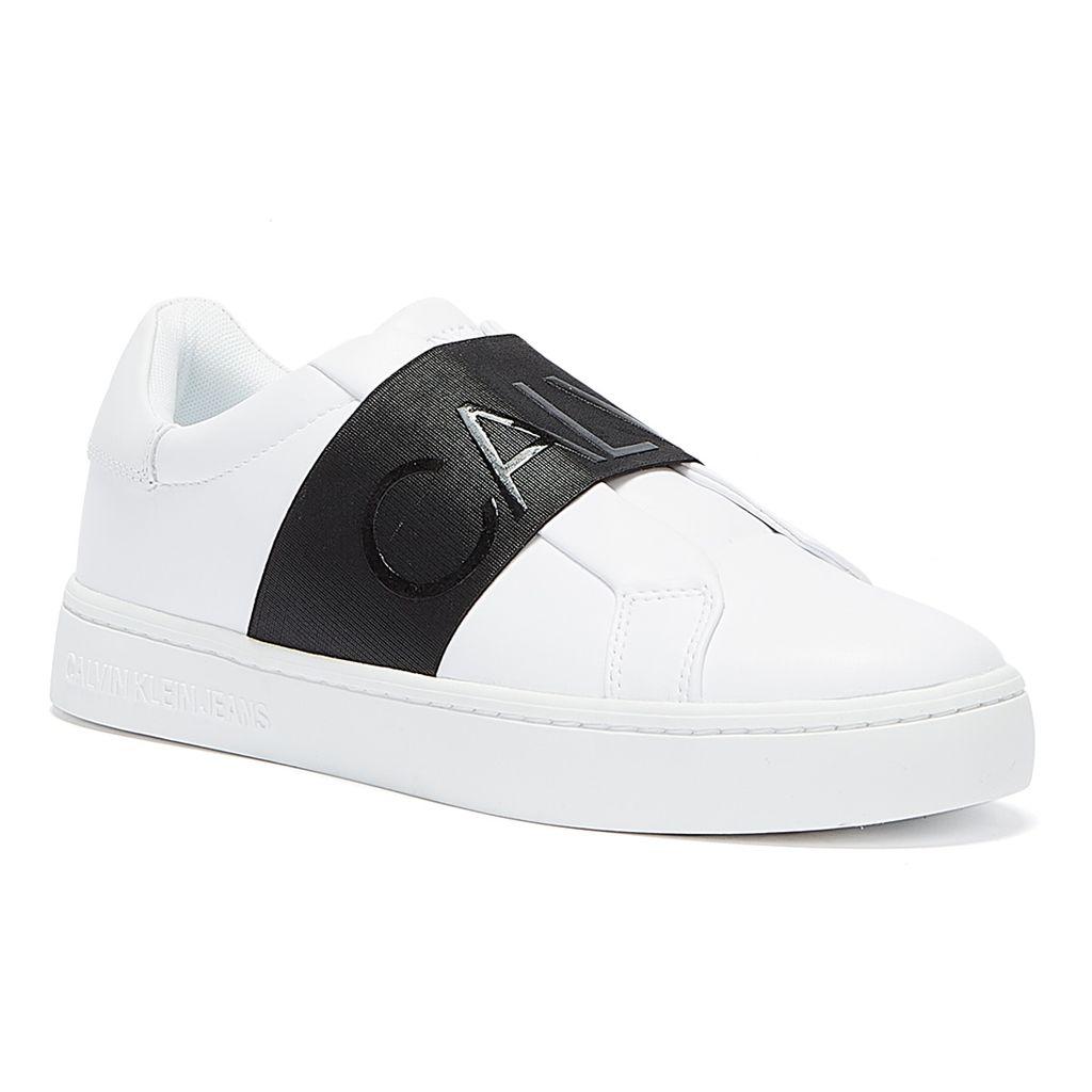 Calvin Klein Cupsole Elasticated Trainers in White | Lyst