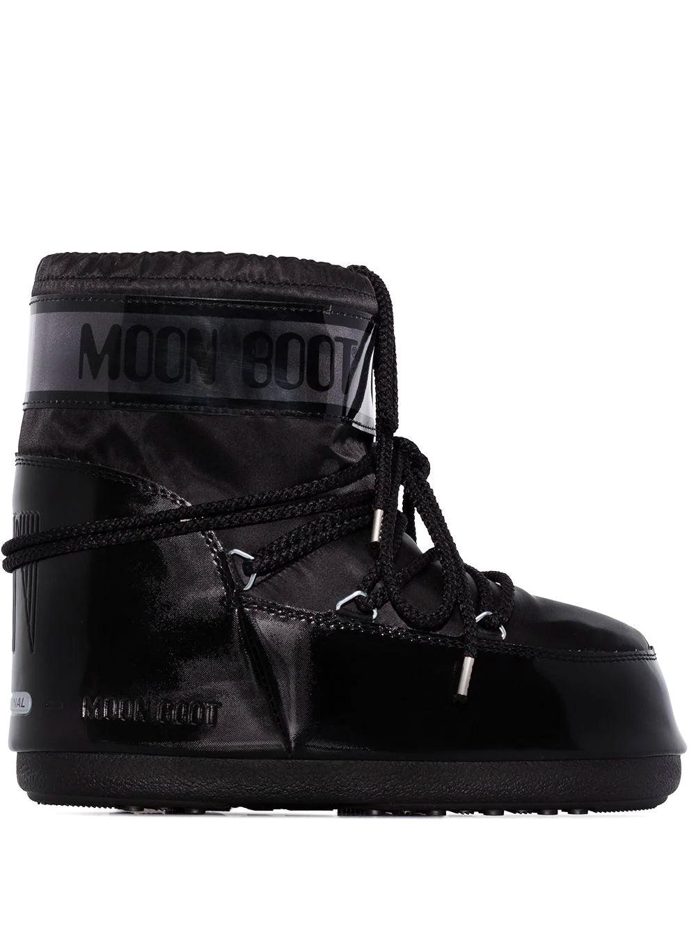 moon boot black low