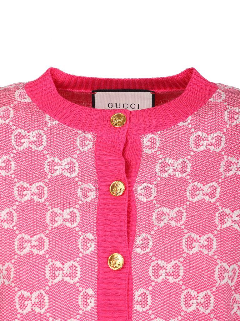 Gucci Cardigan in Pink | Lyst