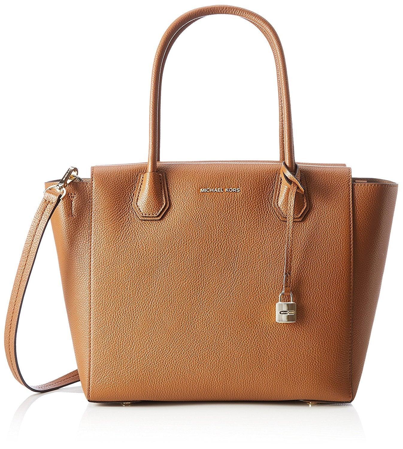 michael kors mercer leather satchel