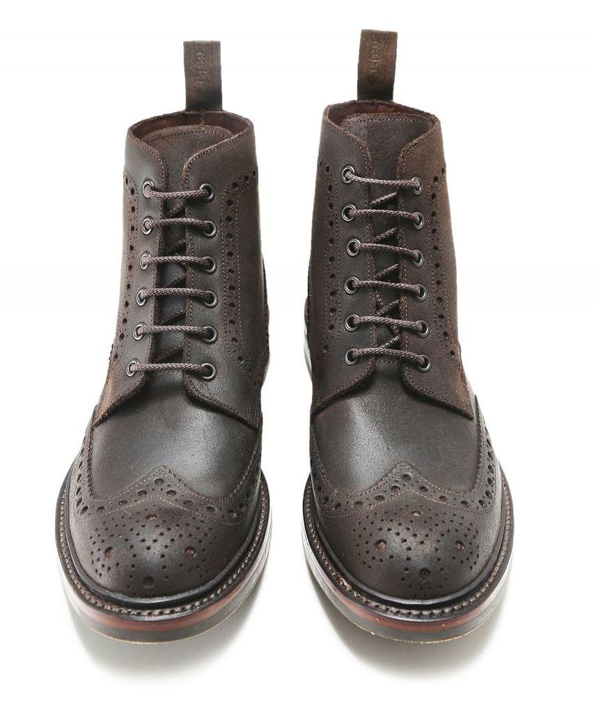 loake bedale waxed suede