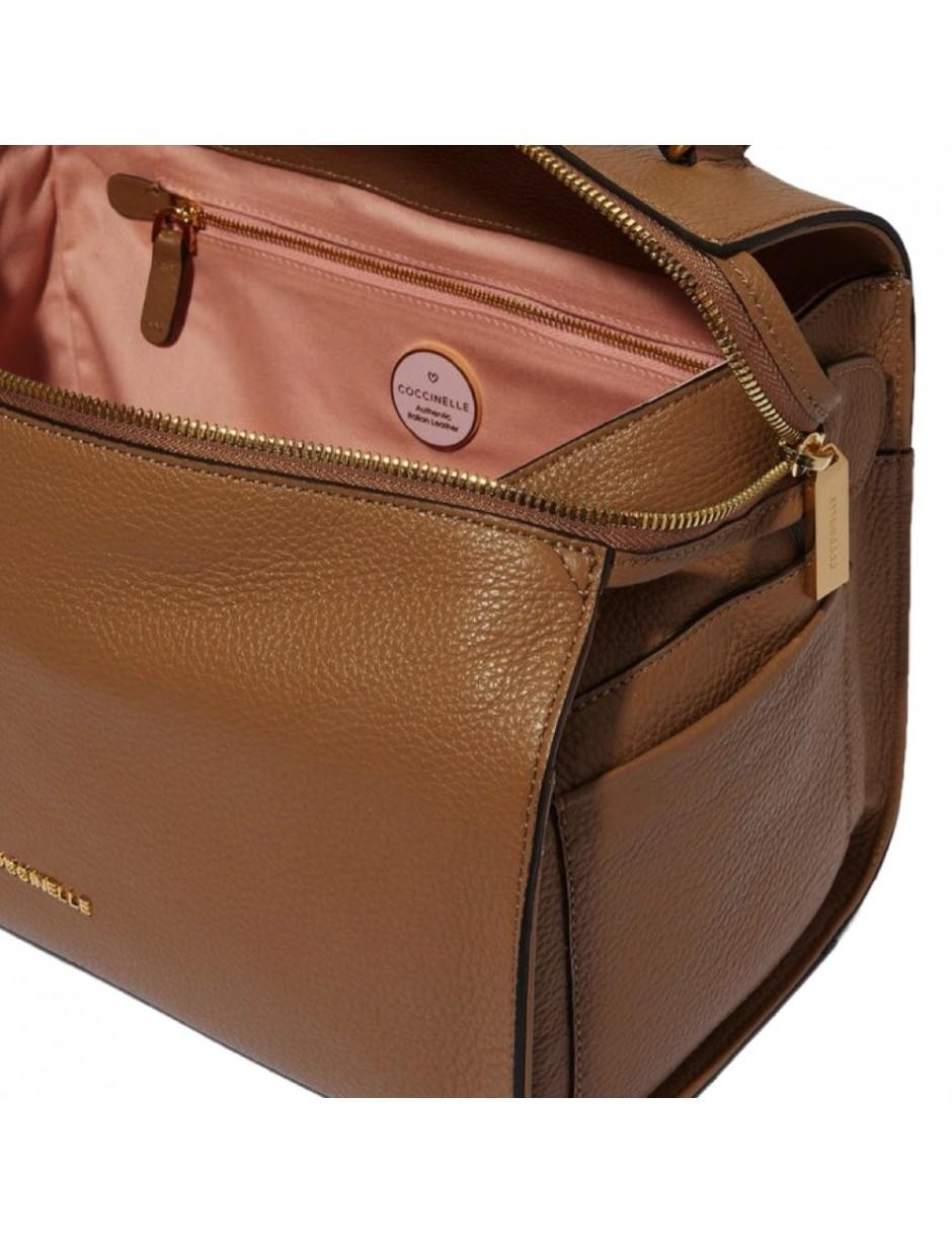 Coccinelle Leather Shoulder Bag in Brown Lyst