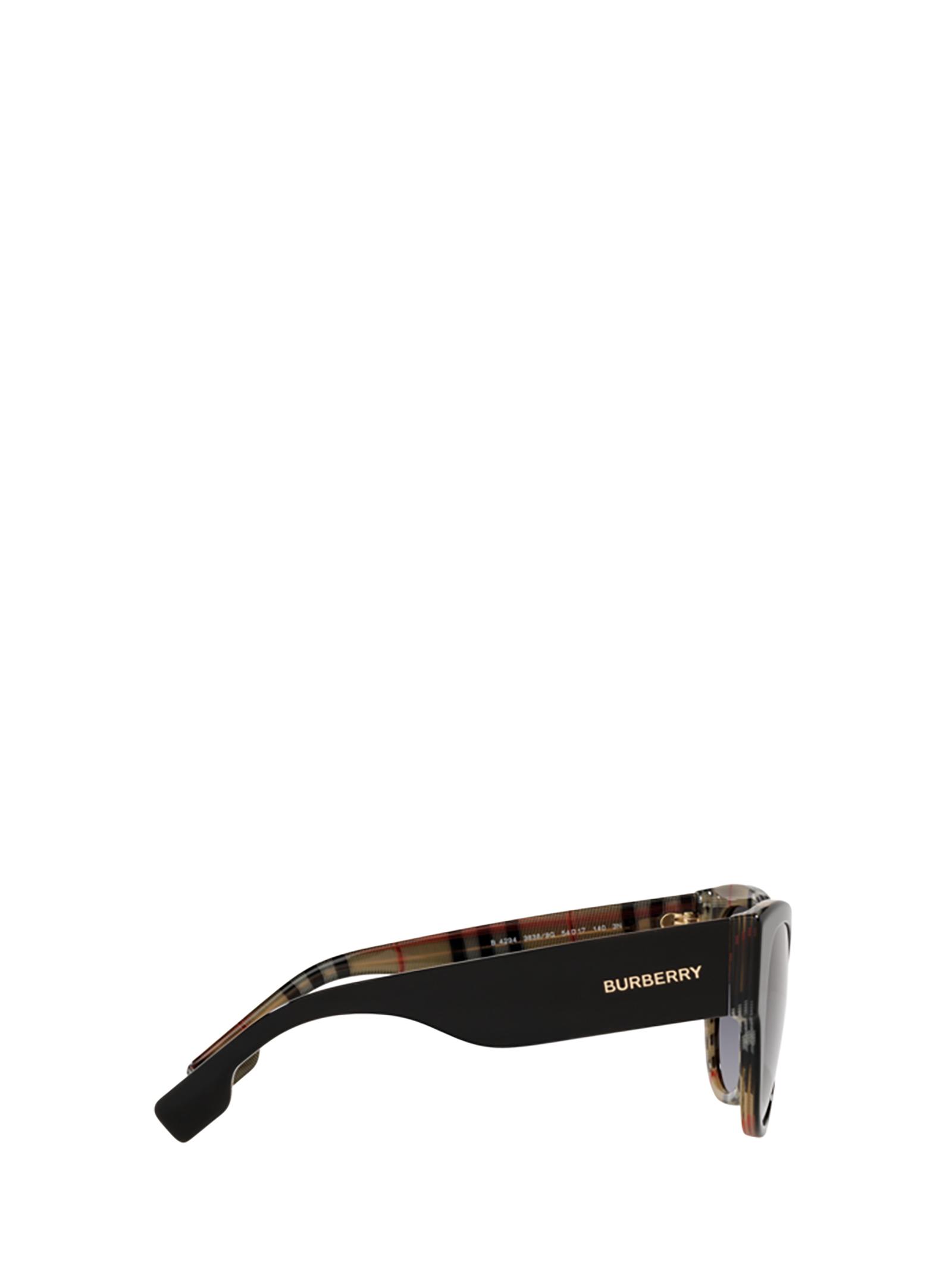 Burberry Be4294 Top Black On Vintage Check Female Sunglasses | Lyst
