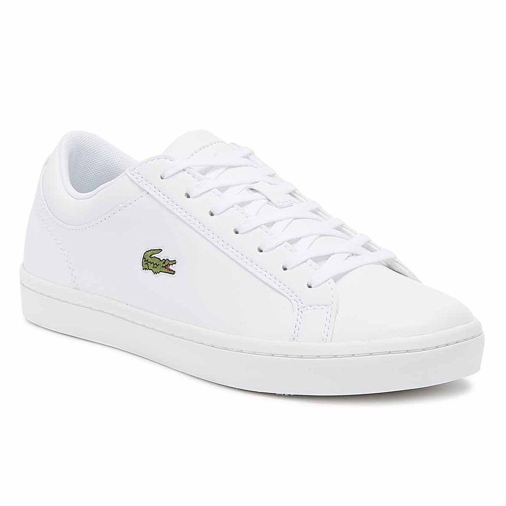 Lacoste Straightset Bl 1 Trainers in White - Save 38% - Lyst