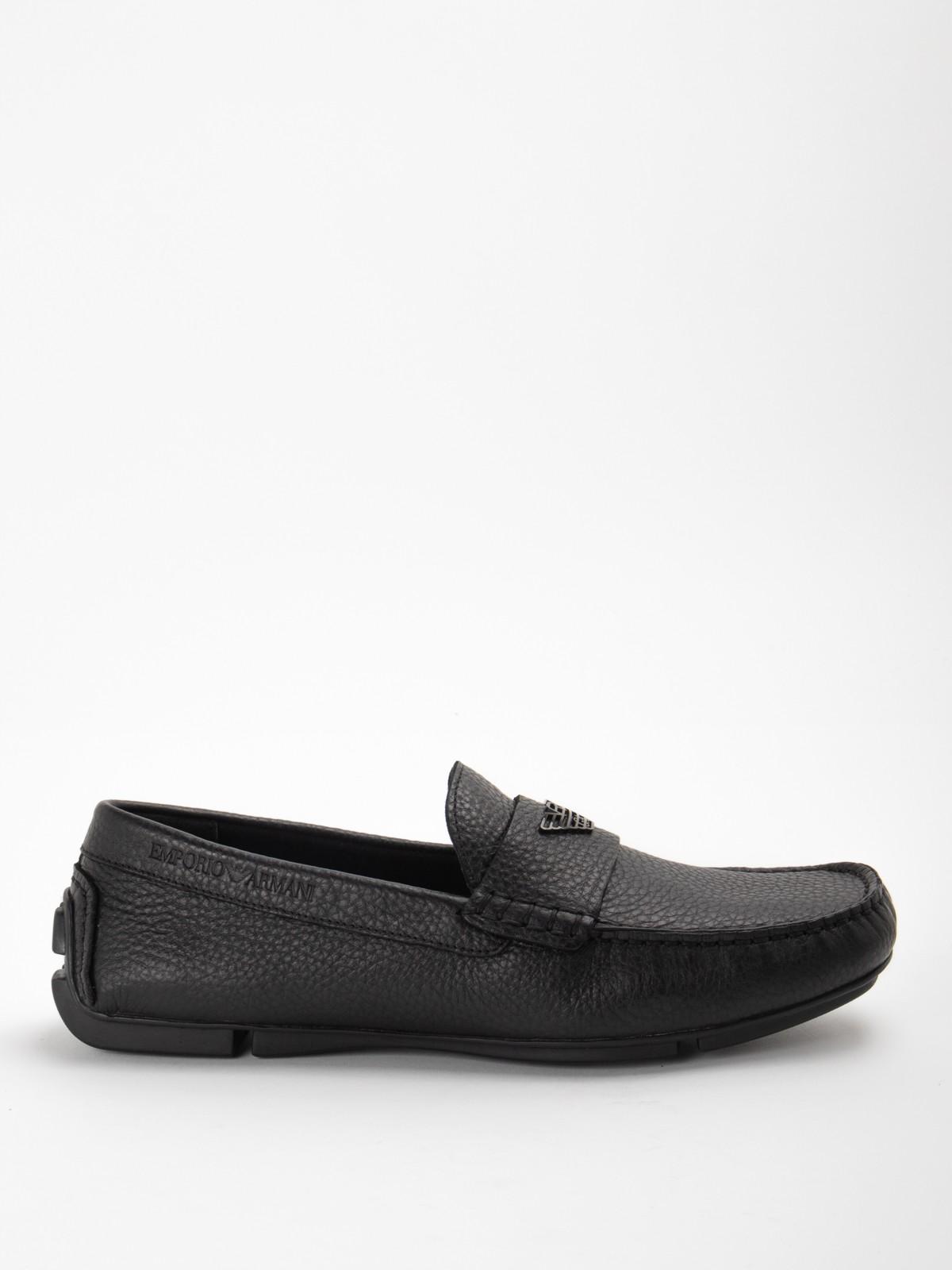 Emporio Armani Loafer in Black for Men Lyst