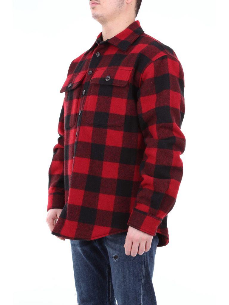 DSquared² Wool Shirts Casual Men Red And Black for Men - Lyst