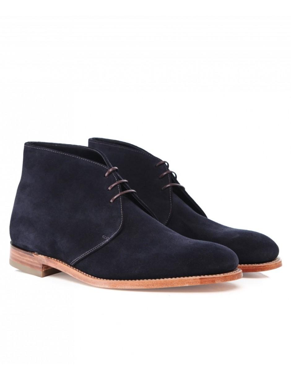 loake blue suede boots