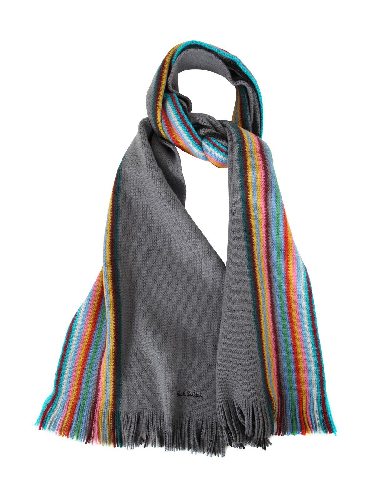 Paul Smith Scarf Multi Edge Rev in Gray for Men | Lyst