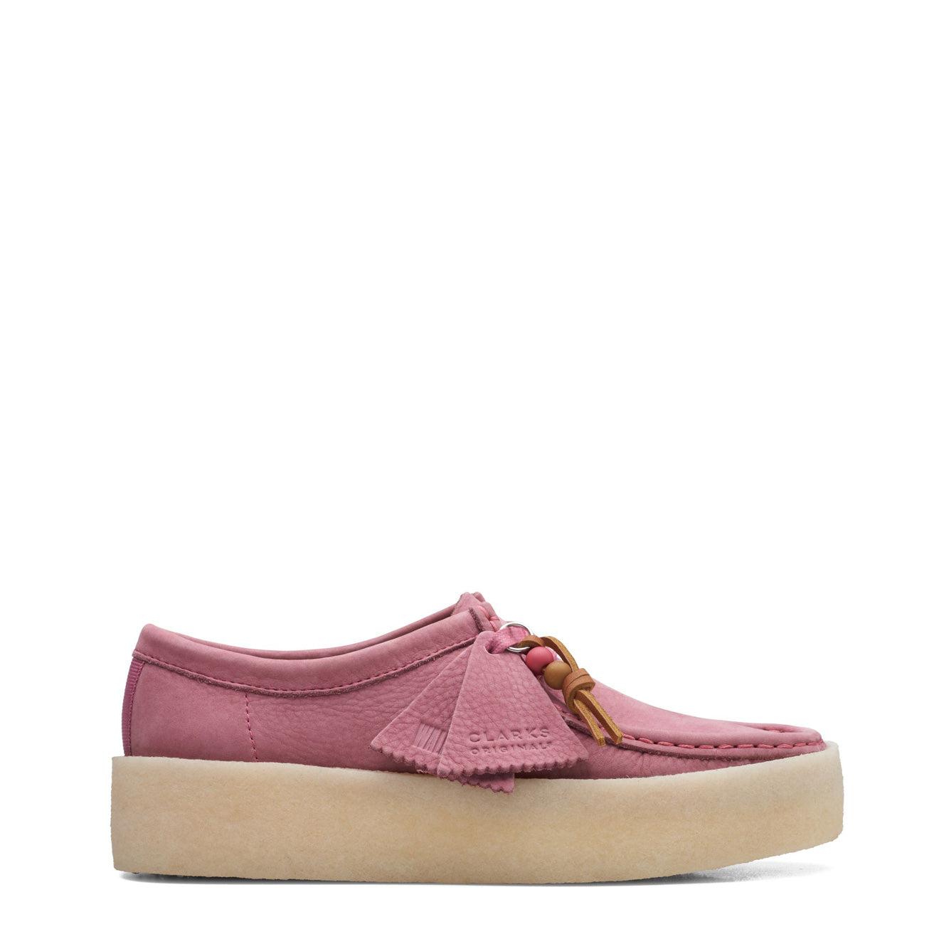 Clarks Wallabee Cup Shoes Nubuck in Pink | Lyst