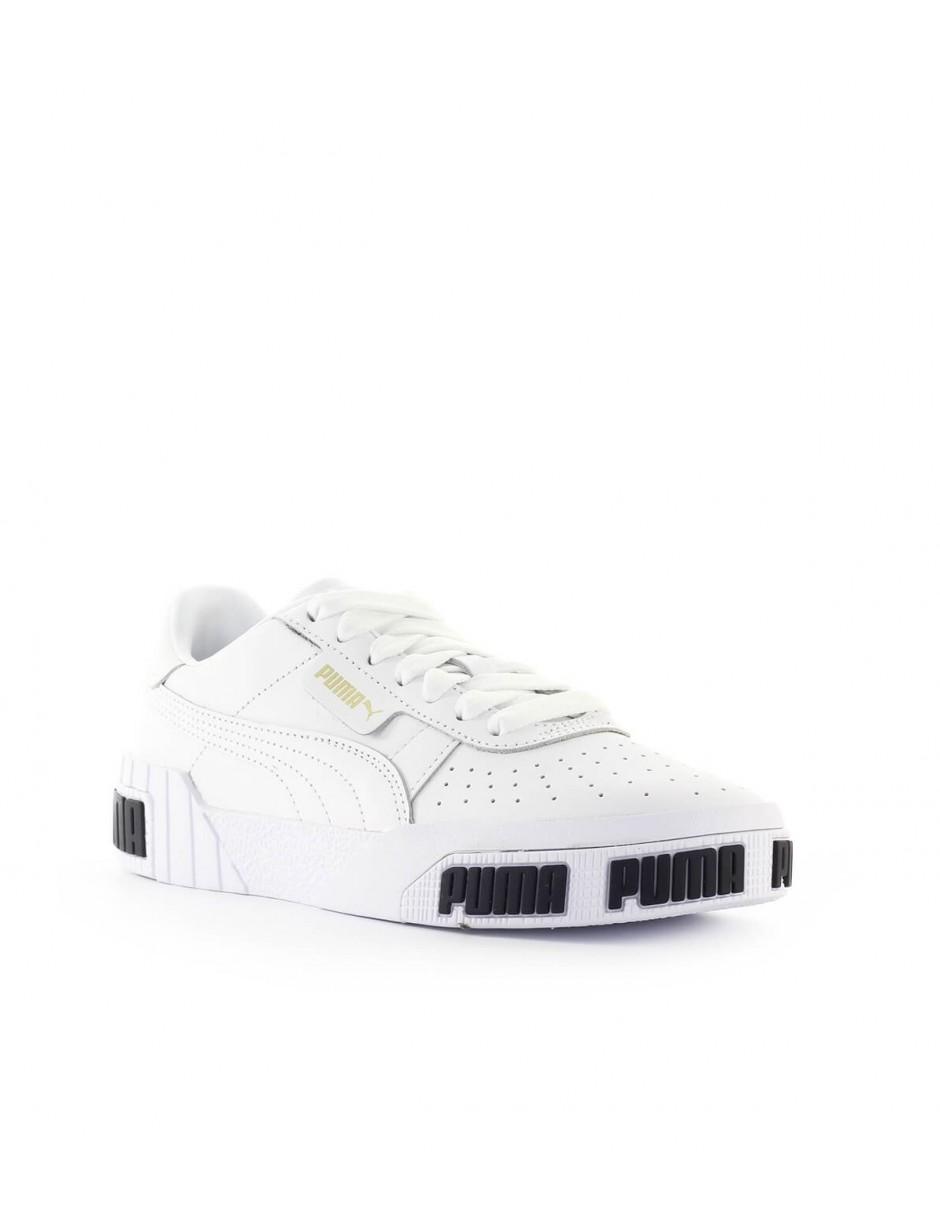 puma cali trainers white and black