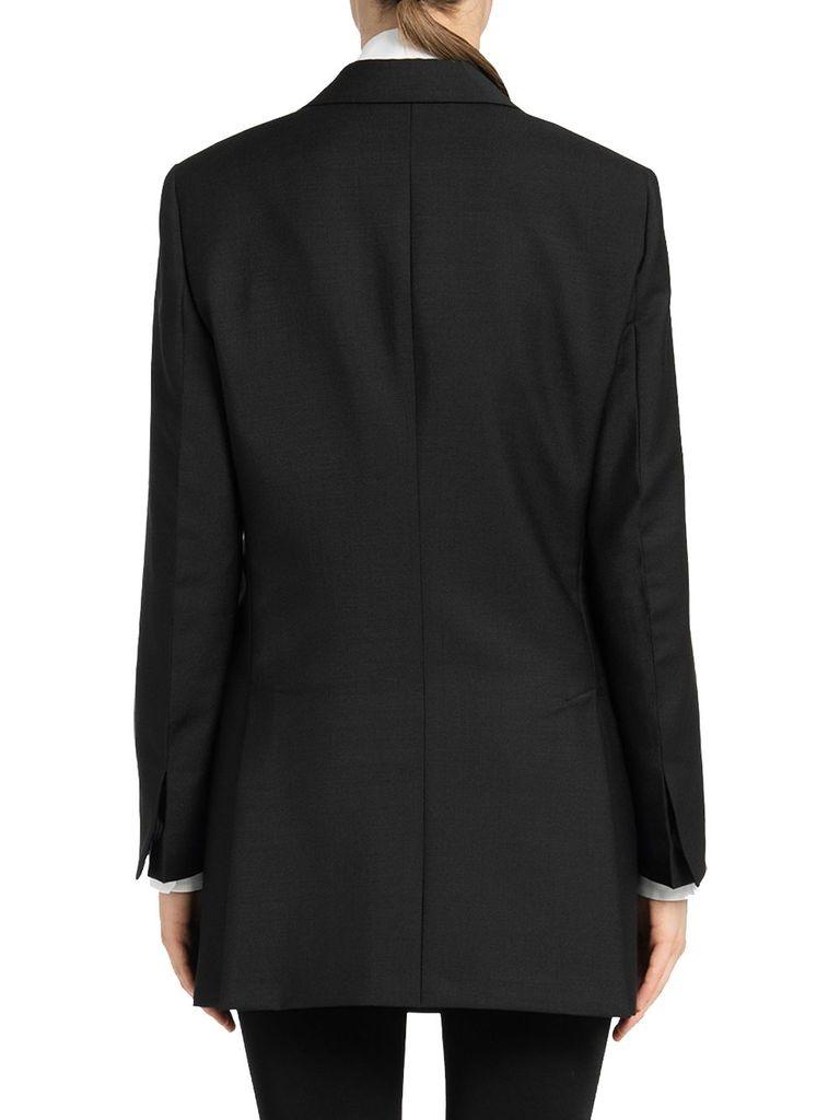 Prada Women's P614os211g54f0002 Black Wool Coat - Lyst