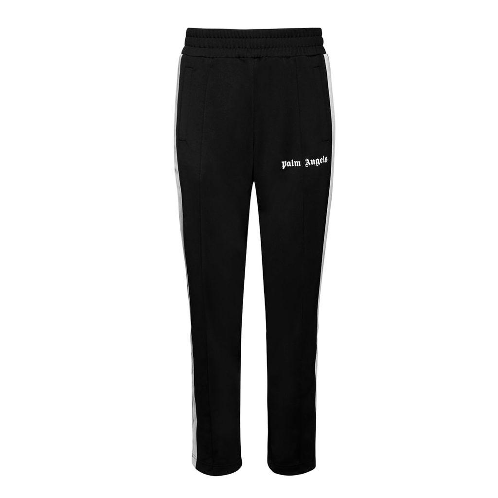 Palm Angels Pantalone Nero Con Logo in Black for Men - Lyst