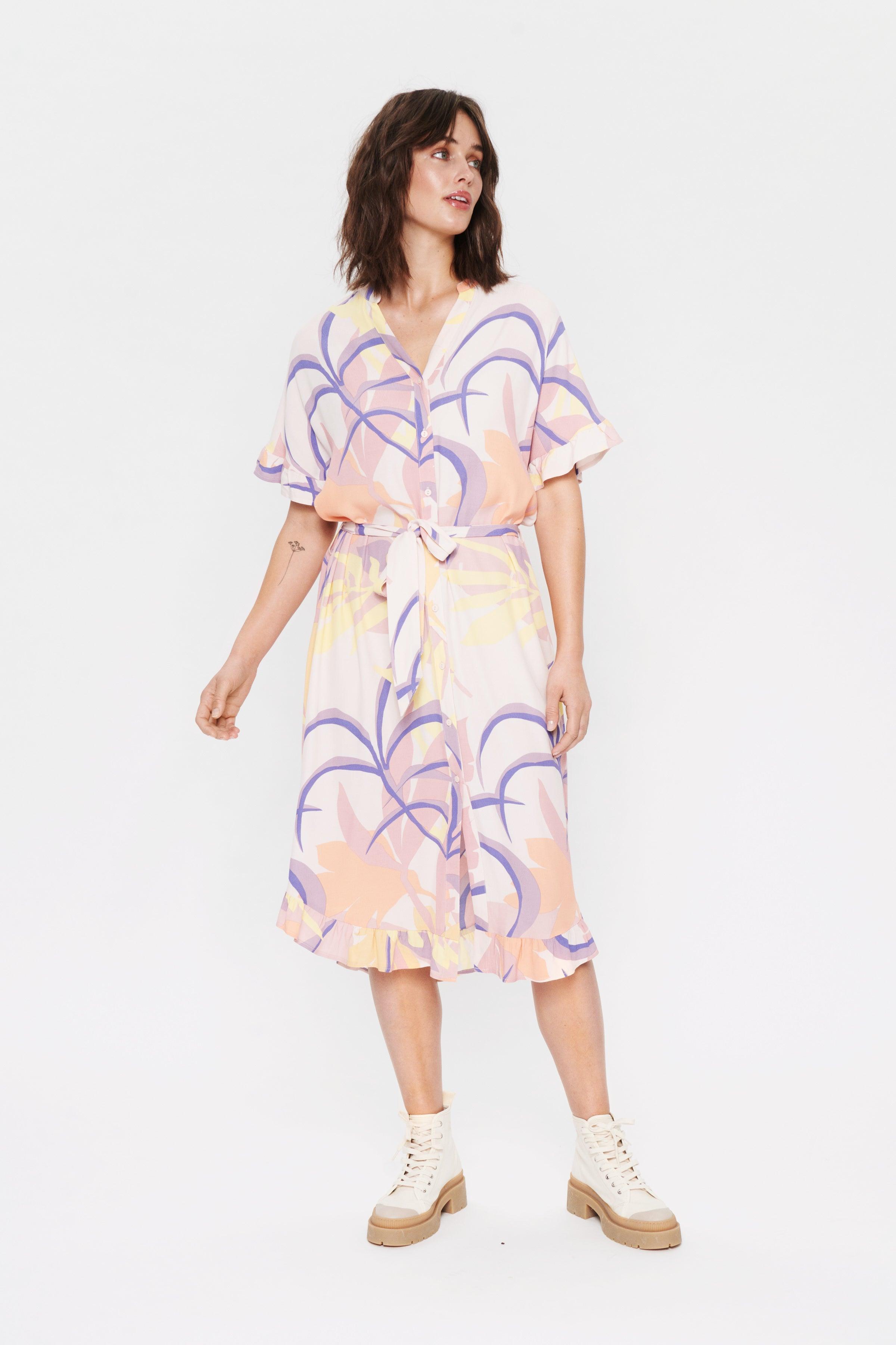 Saint Tropez Synthetic Melina Floral Print Dress in Pink | Lyst