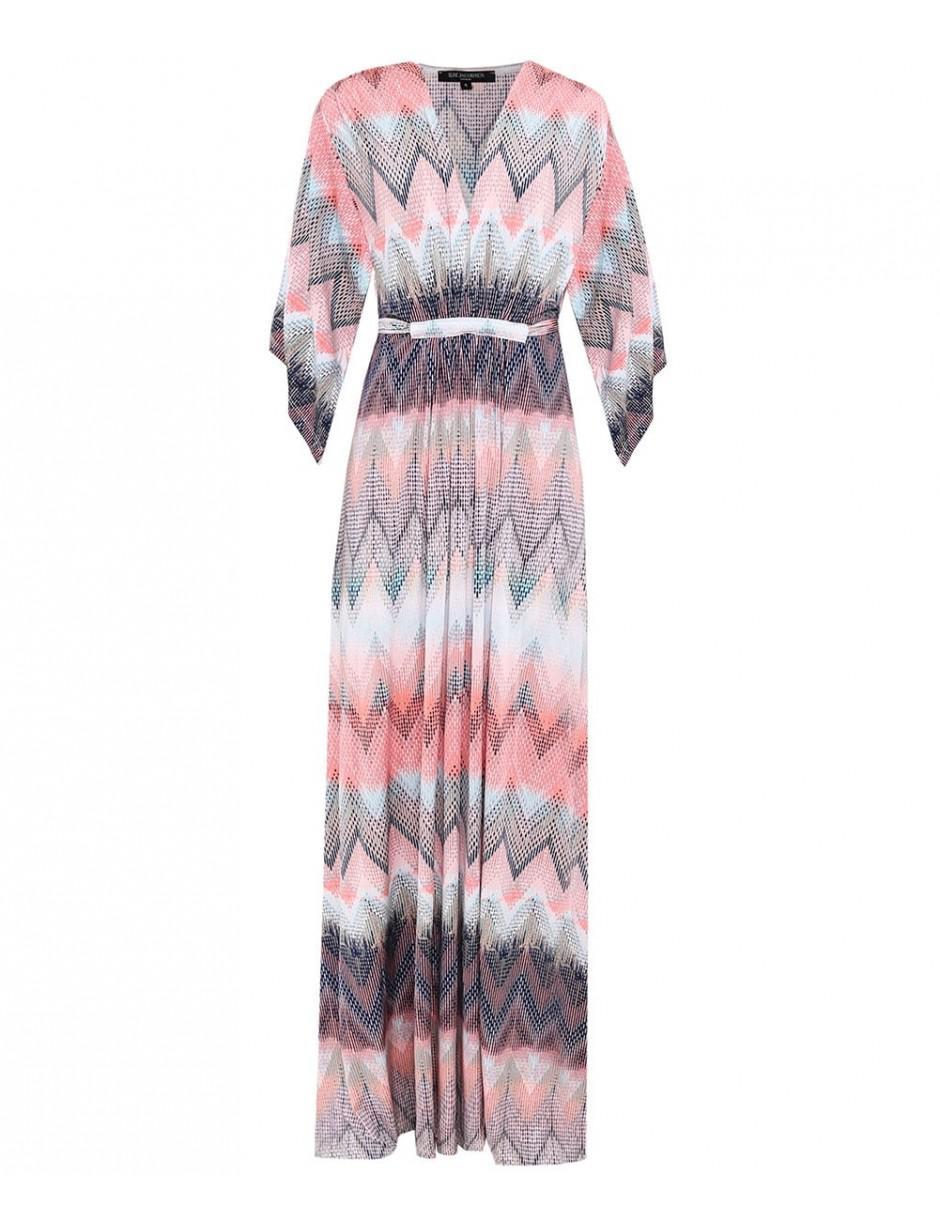 Ilse Jacobsen Synthetic Batwing Maxi Dress in Pink - Lyst