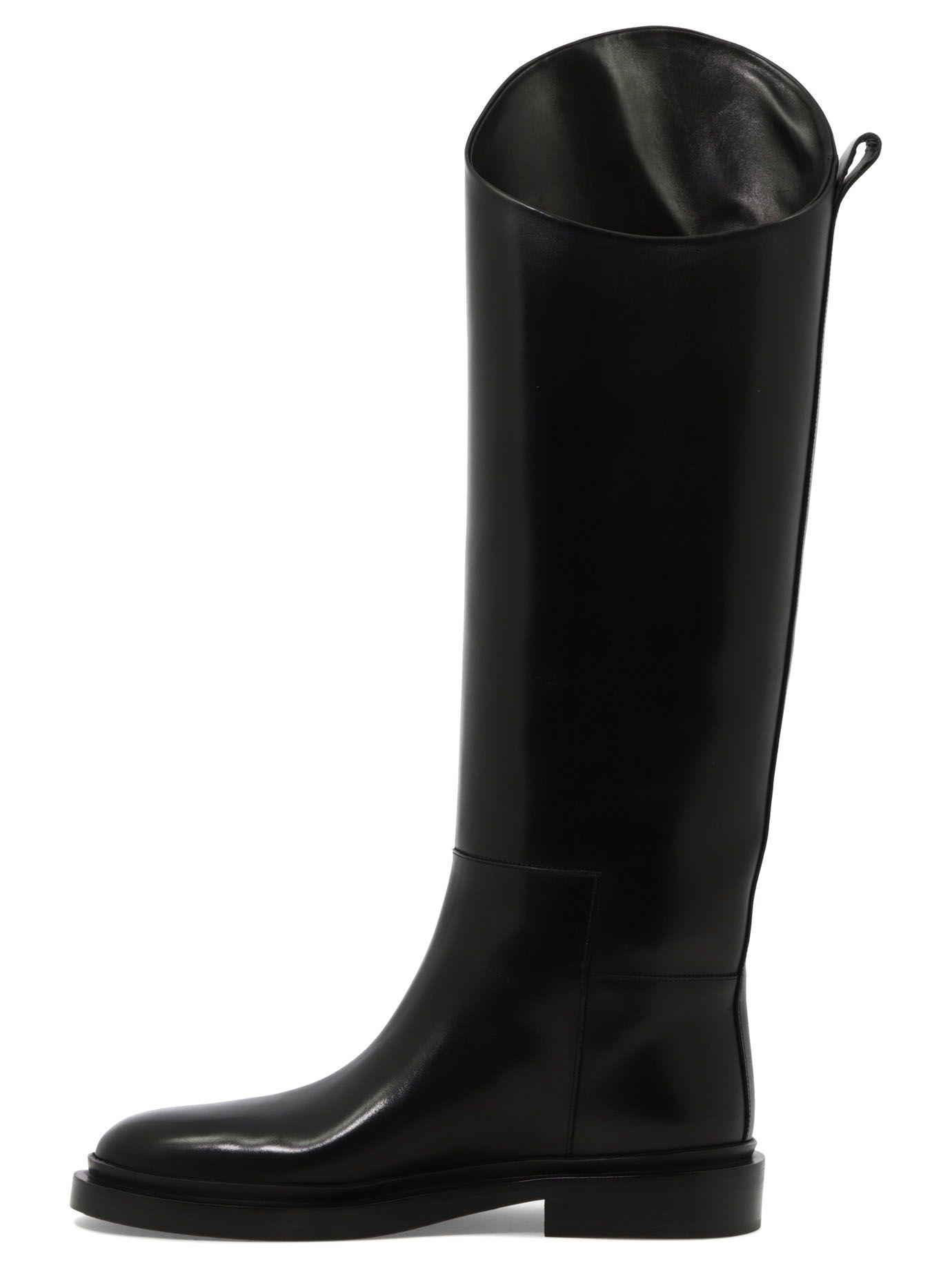 Jil Sander Asymmetrical Boots in Black - Save 40% | Lyst