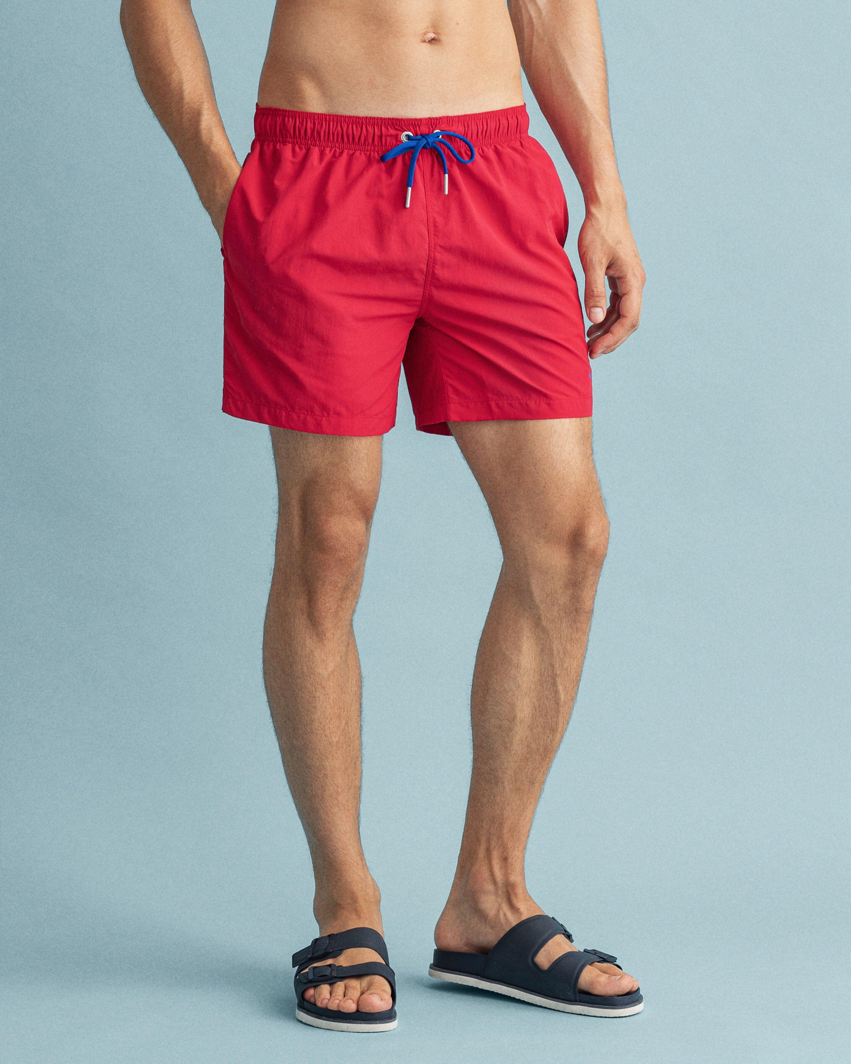 GANT Synthetic Bright Classic Fit Swim Shorts 922016001 620 in Red for Men  | Lyst