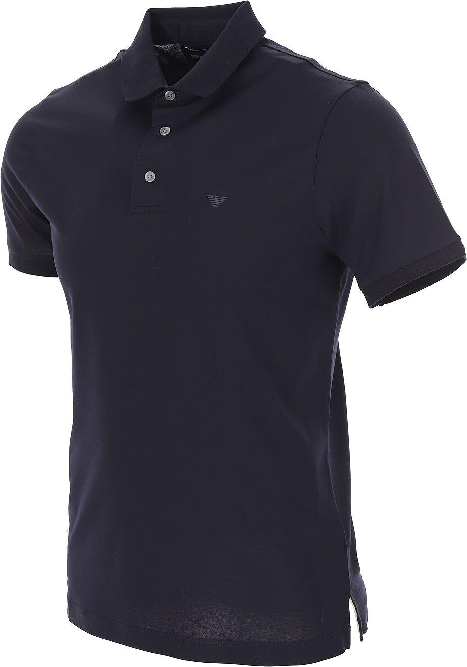 Emporio Armani Cotton Polo Shirt in Blue for Men | Lyst