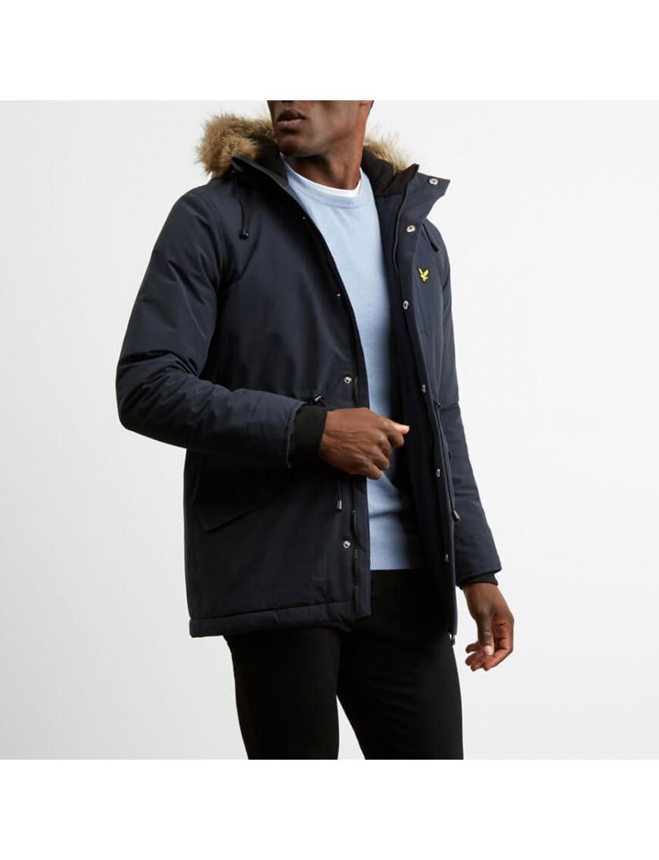 lyle & scott microfleece parka
