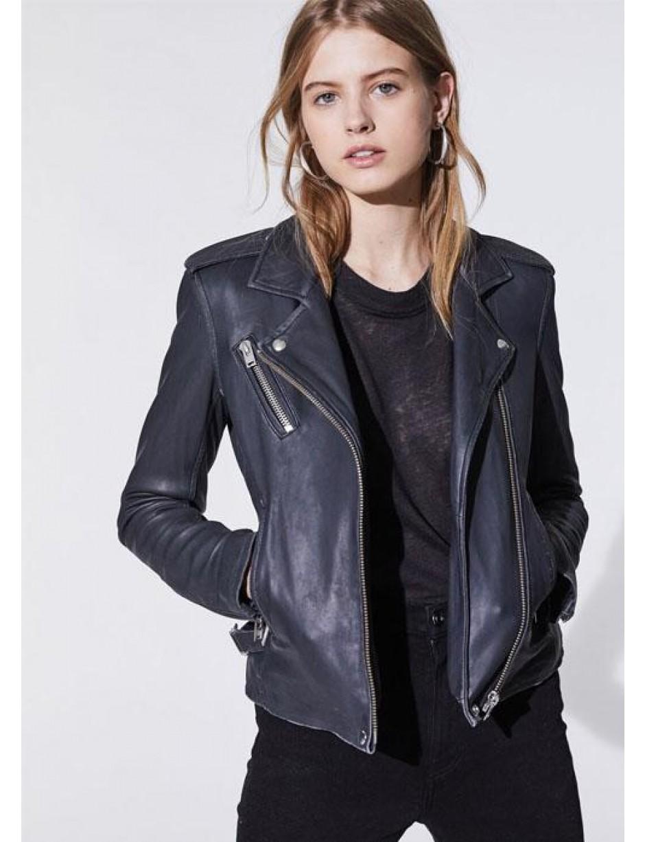 iro grey leather jacket