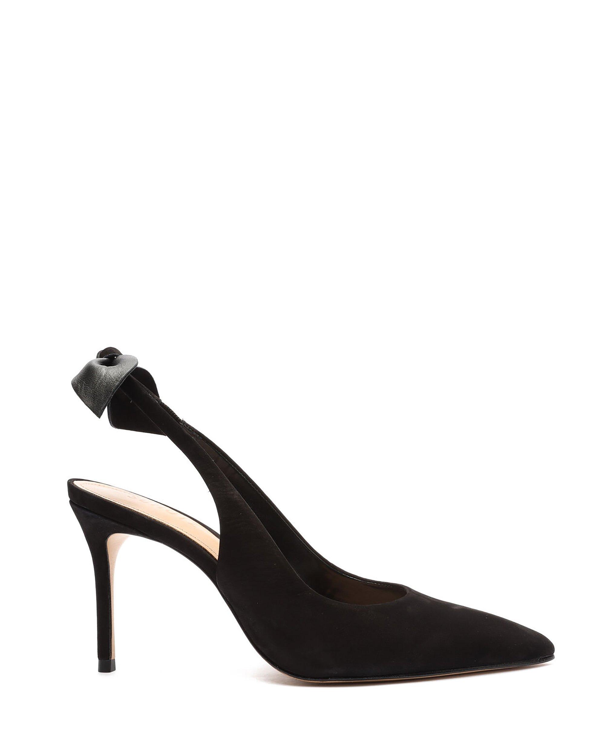 Schutz Leather Slingback Bow Heels in 