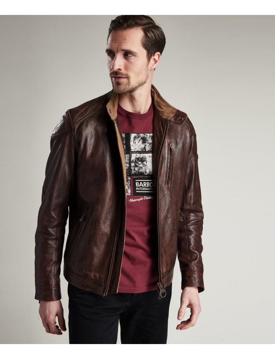 barbour leather