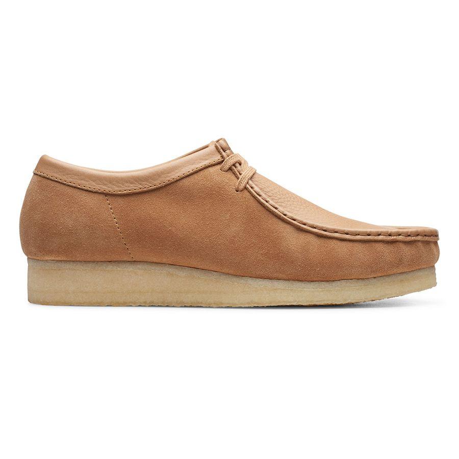 Clarks Suede Wallabee Light Tan Combi in Brown for Men - Lyst