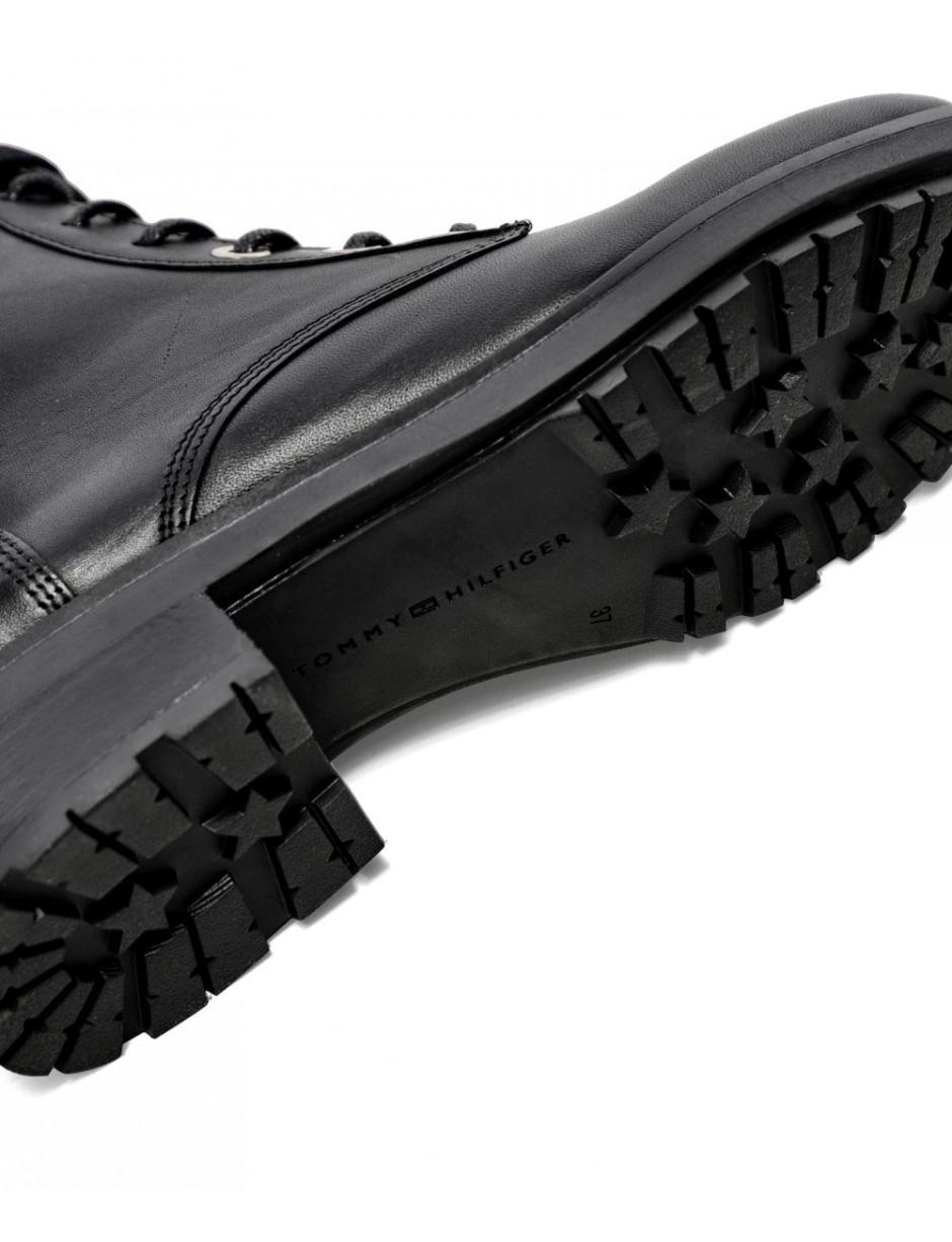 tommy hilfiger signature tape buckle biker boots