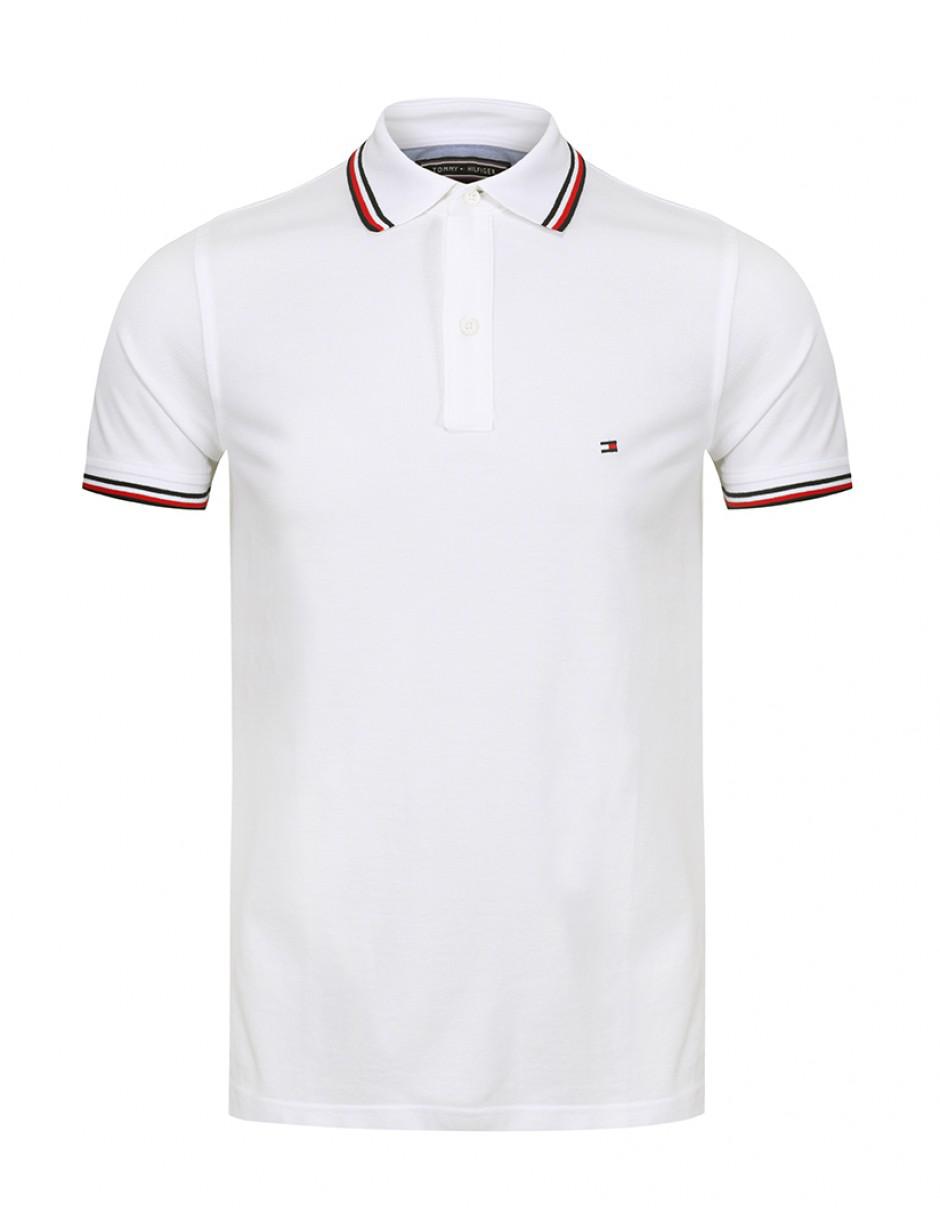 tommy hilfiger tipped slim fit polo