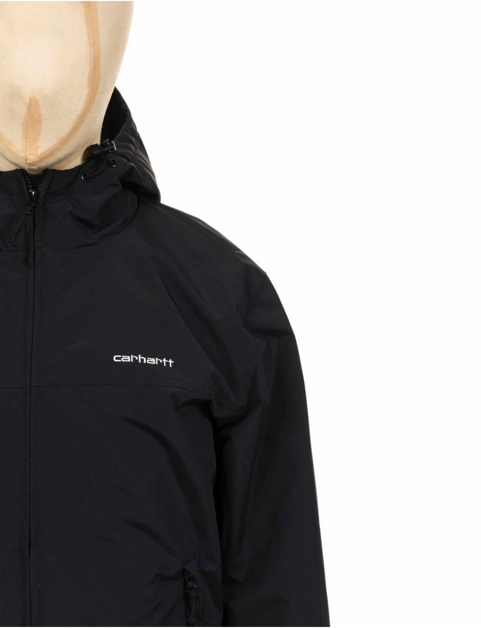Carhartt Fleece Wip Hooded Sail Jacket in Black for Men | Lyst