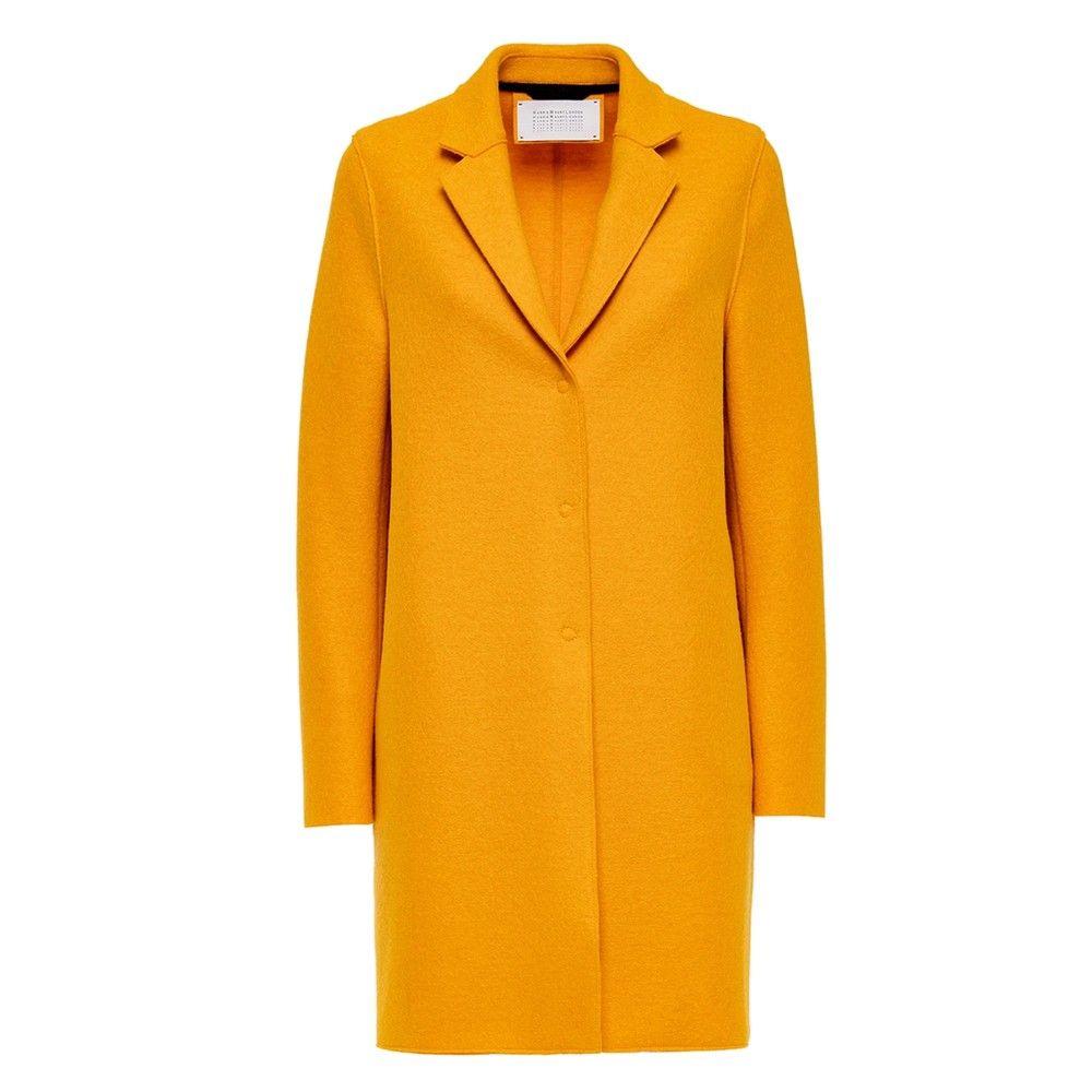 yellow wool jacket