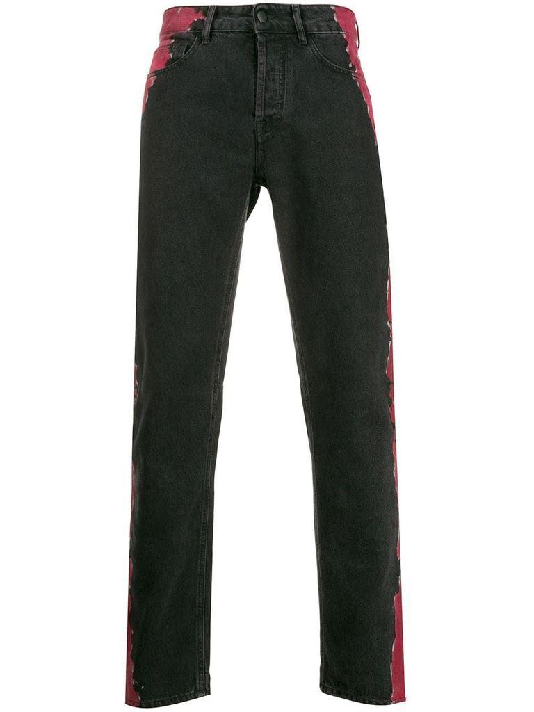 3921S jeans uomo MARCELO BURLON SLIM DENIM STRONG nero pantalone trouser men