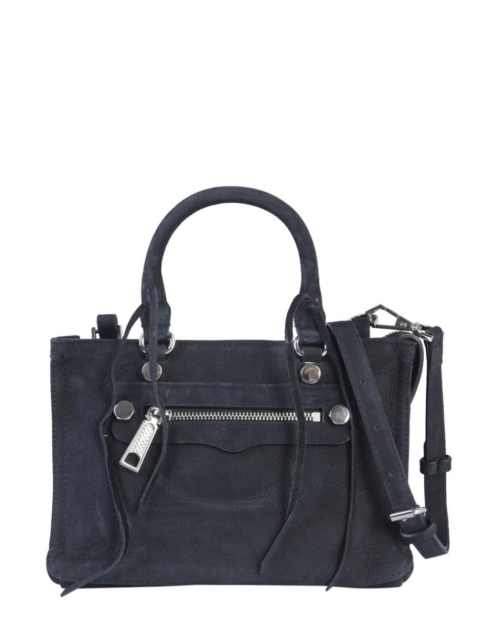 regan satchel tote black