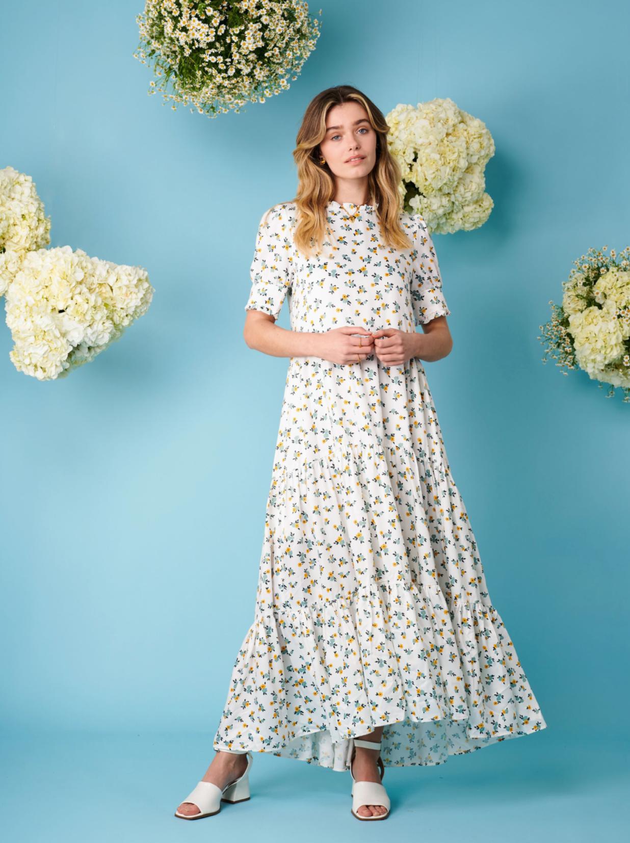 Wild Flower Tiered Maxi Dress 